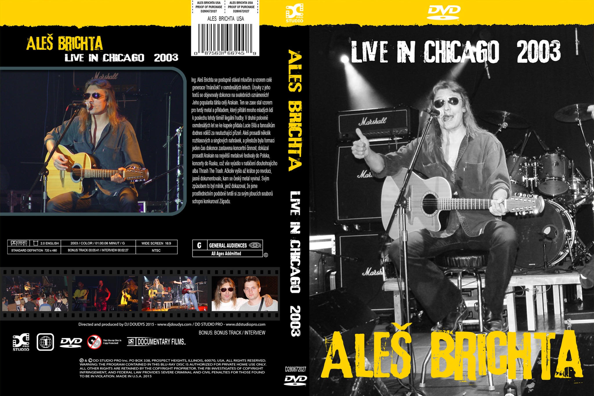 Aleš Brichta Live in Chicago 2003 cover